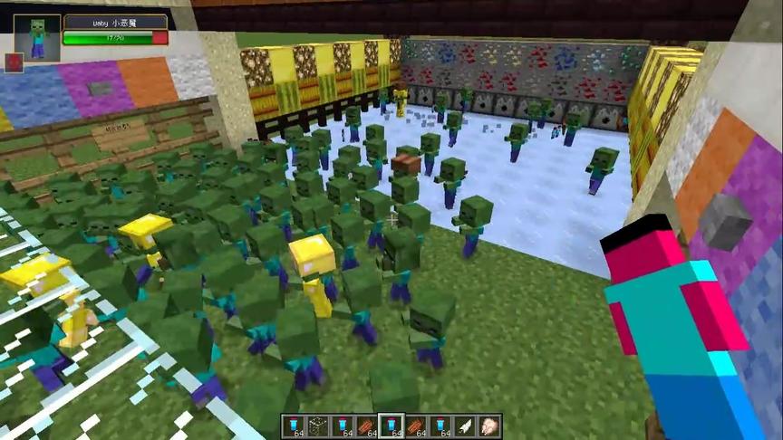 大海解说 我的世界 迷你史蒂夫守卫战Ep3 小恶魔僵尸