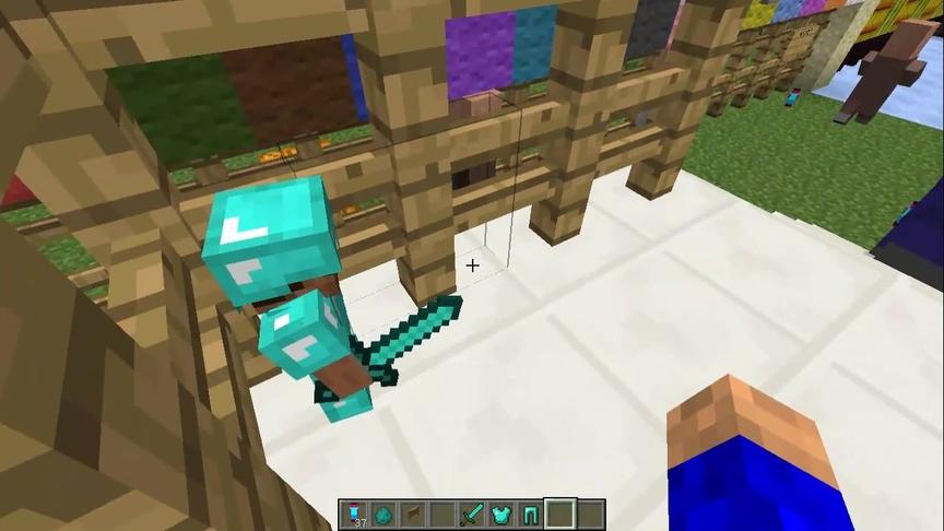 大海解说 我的世界 迷你史蒂夫守卫战Ep2 巨人僵尸逆袭战