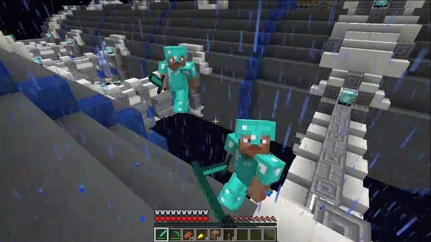 大海解说 我的世界我是僵尸第21集 红石大炮飞艇吊打钻石史蒂