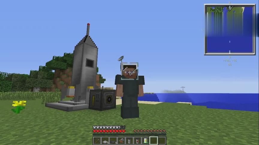 大海解说 我的世界星系模组第4集 飞向火星