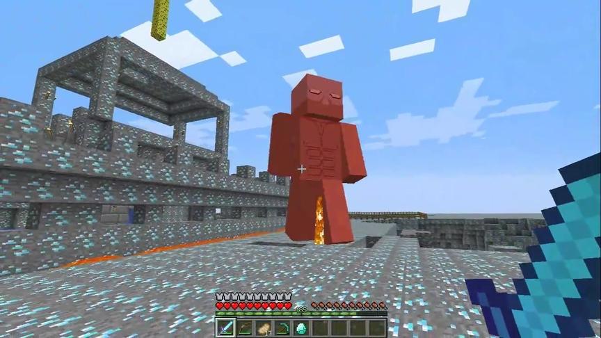 大海解说 我的世界钻石大陆Ep24 打巨人孵剑龙三角龙