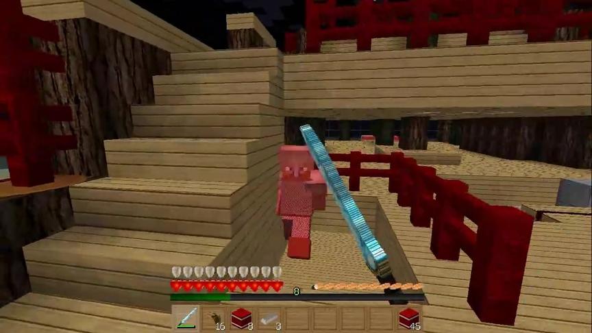 大海解说 我的世界我是僵尸第19集 僵尸海盗船炮轰史蒂夫