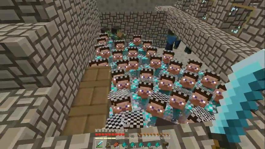 大海解说 我的世界我是僵尸第8集 史蒂夫僵尸地下角斗场