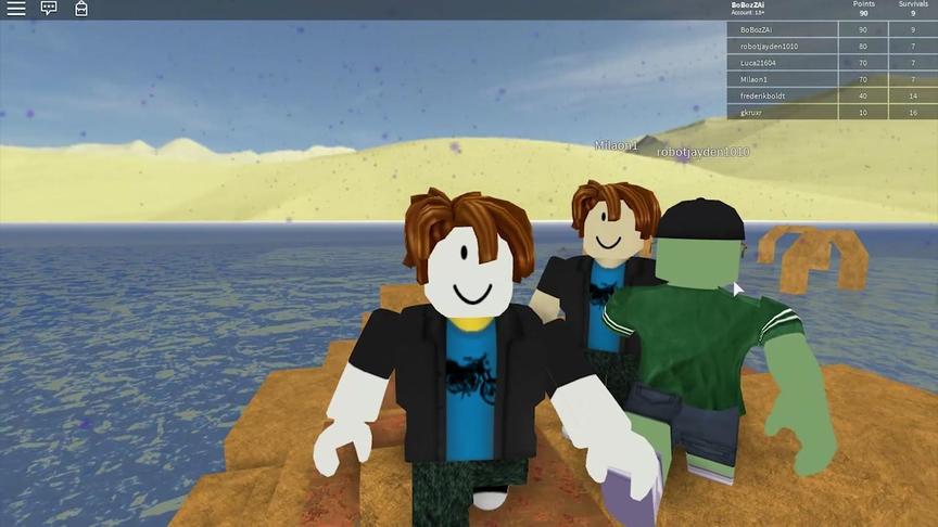 波波仔解说 roblox 洪水灾害模拟器：这也太简单了，我一次没死！