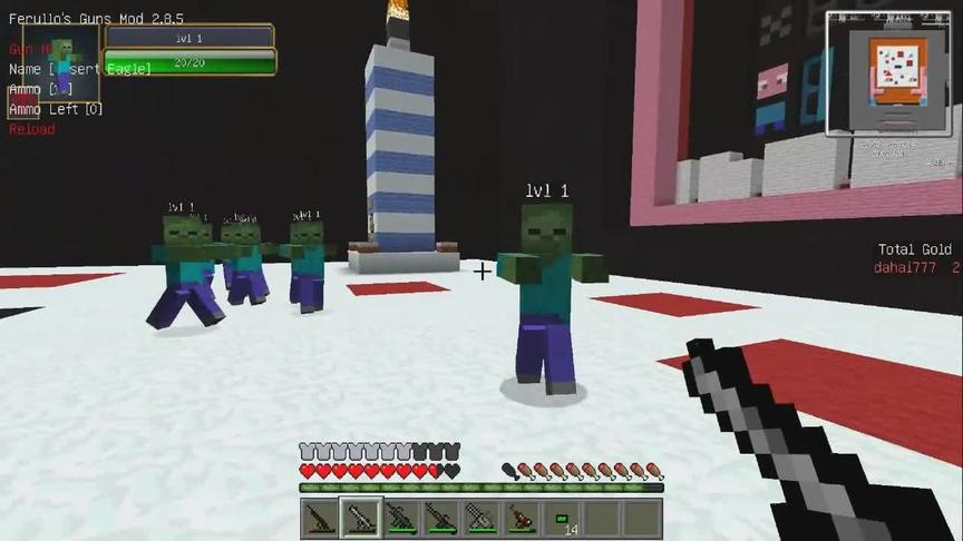 大海解说 我的世界熊出没37集 光头强加特林蛋糕守卫战