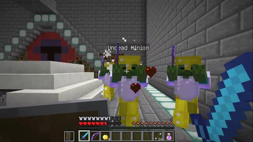 大海解说 我的世界 史蒂夫战双刀鬼影僵尸