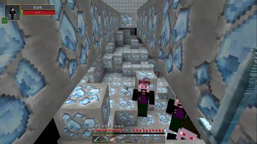 大海解说 我的世界钻石大陆Ep18 骑恐龙挖吸血鬼坟墓打吸血