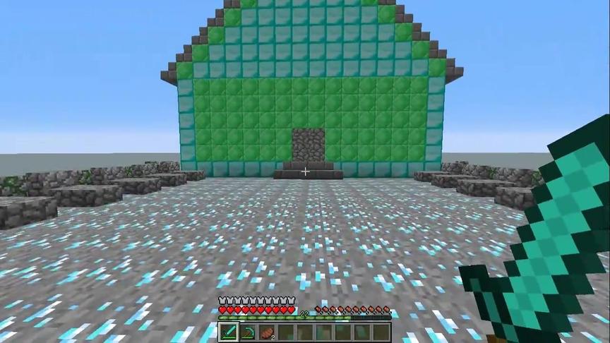 大海解说 我的世界钻石大陆生存Ep3 神庙探险战僵尸