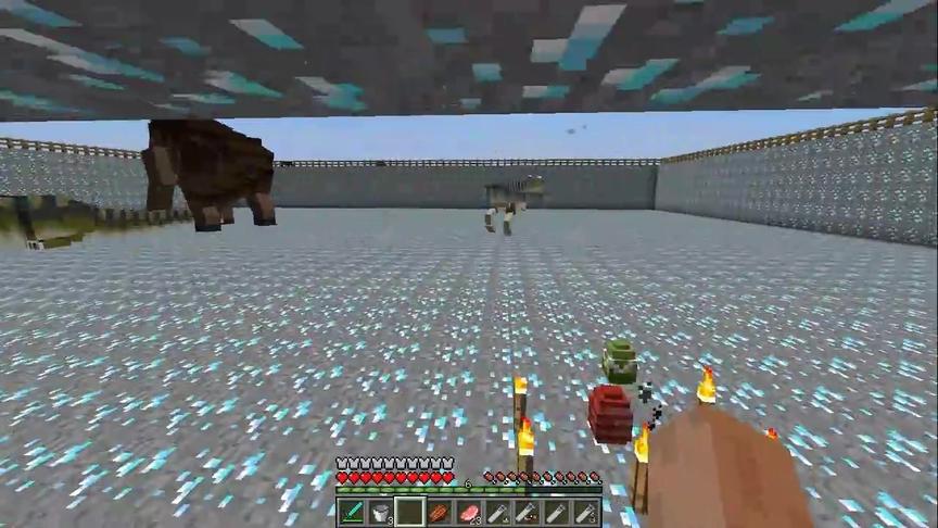 大海解说 我的世界钻石大陆生存Ep10 土豪海的恐龙侏罗纪