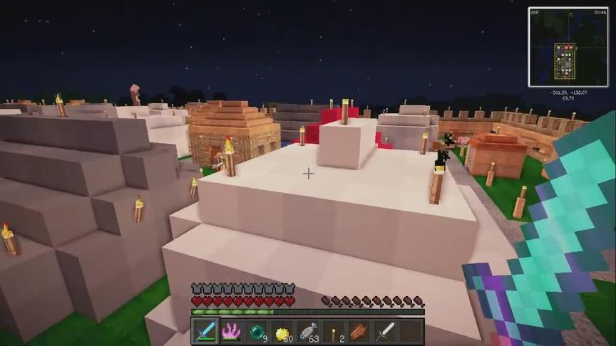 大海解说 我的世界 我是突变末影人 攻打土匪山寨