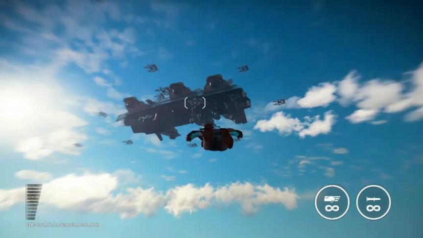 天空中漂浮着不明飞行物