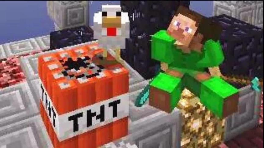 大海解说 我的世界 我是一只逗比鸡战痴呆史蒂夫