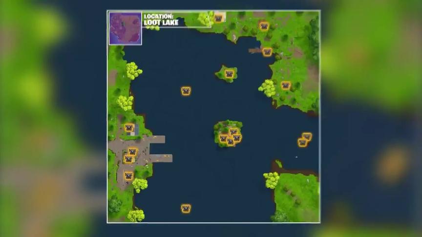 堡垒之夜：不熟悉地图？找不到宝箱？战利湖全部宝箱位置告诉你