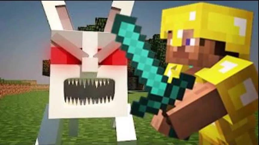 大海解说 我的世界minecraft 史蒂夫僵尸兔战争