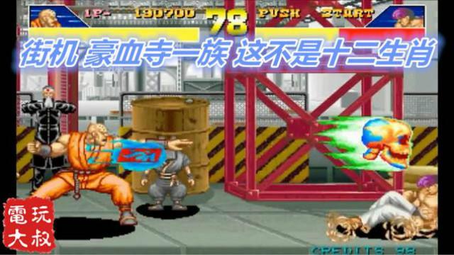 街机格斗游戏豪血寺一族，这真的不是十二生肖