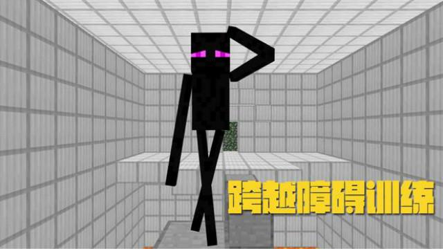 MC动画，怪物学院—跨越障碍训练场，小黑花样秀技能