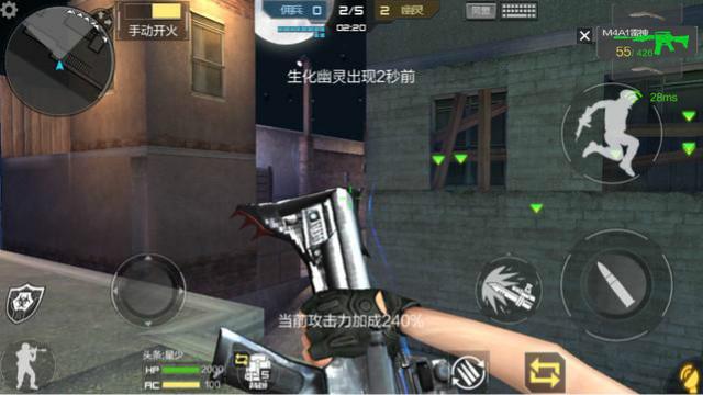CF手游版的雷神M4枪托甩僵尸太强大了，我感到很惶恐