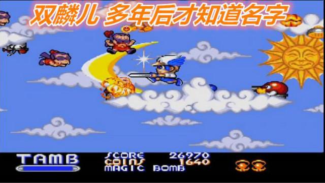 街机MD动作游戏，双麟儿，攻略中好缺钱，多年后才知道游戏名字