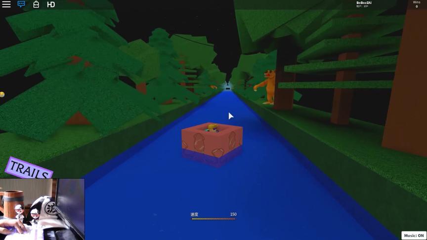 roblox虚拟世界“盒子过山车”：盒子当船漂洋过海来冒险！