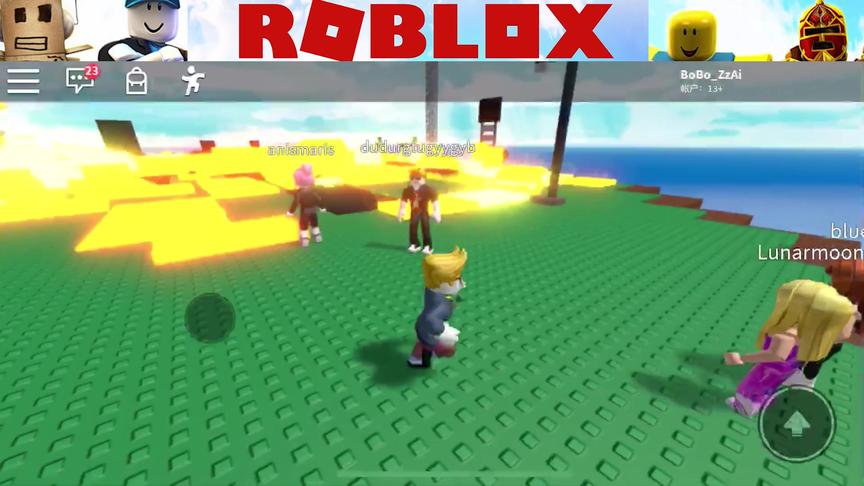 roblox手游“自然灾害模拟器”波波仔解说：好好的超市烧成了灰烬