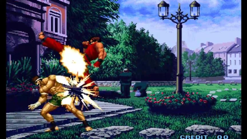 拳皇十周年纪念版，山寨作品，跟SNK没半毛钱关系