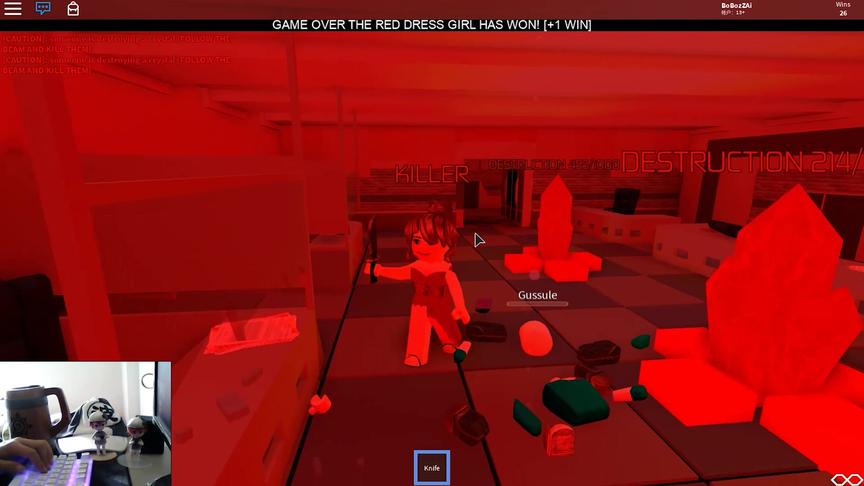 Roblox红衣裙女孩：一上来就变成红衣女孩！我要大杀四方啦！