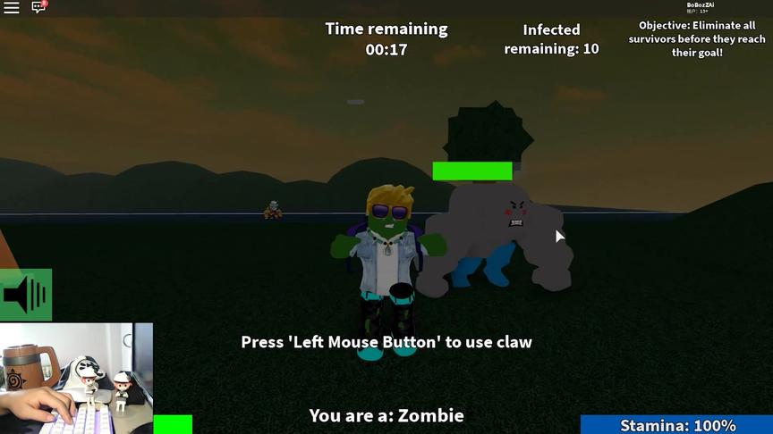 roblox“求生之路”波波仔解说：你们看我身边的泰坦僵尸萌不萌！