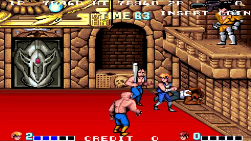 双截龙，玩家打到关底，BOSS等着最后吃鸡