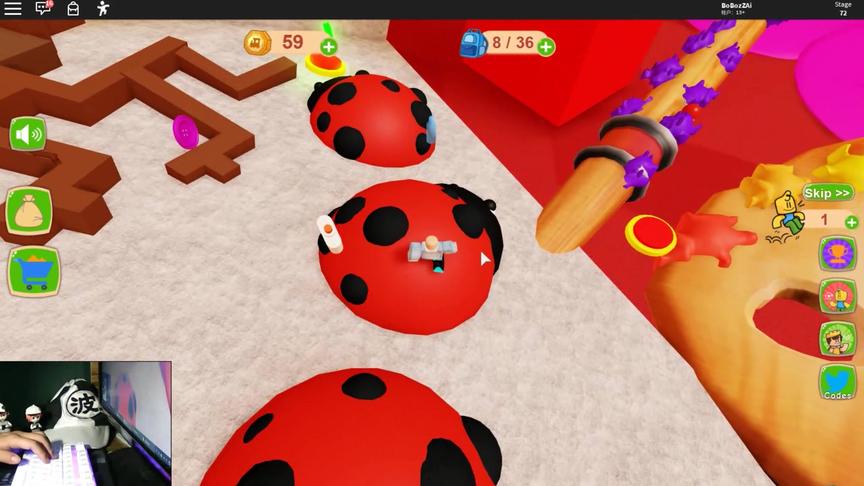 Roblox逃离玩具乐园4：这些玩具瓢虫不会把我吃了吧！