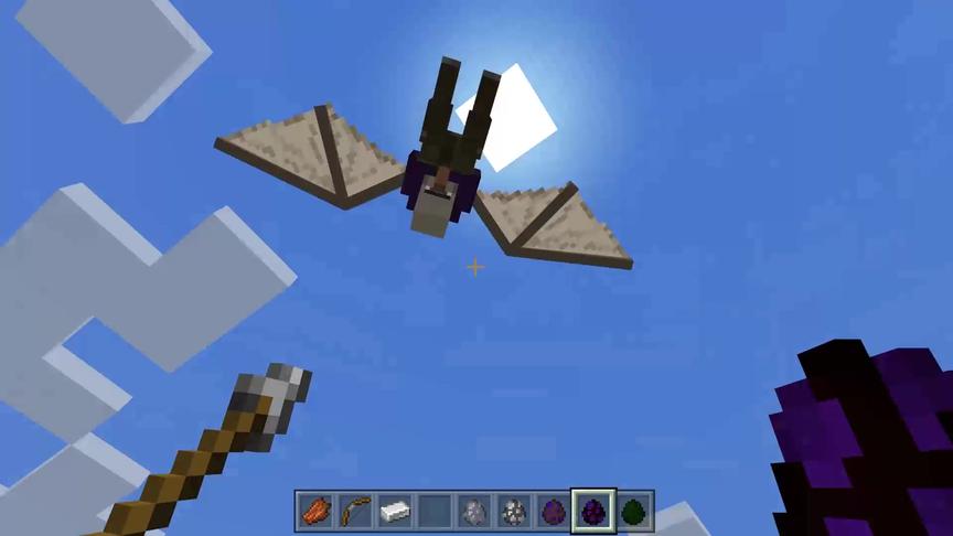 MCPE国际服19：女巫长翅膀会飞 蜘蛛也能驯服 更多有趣的生物蛋