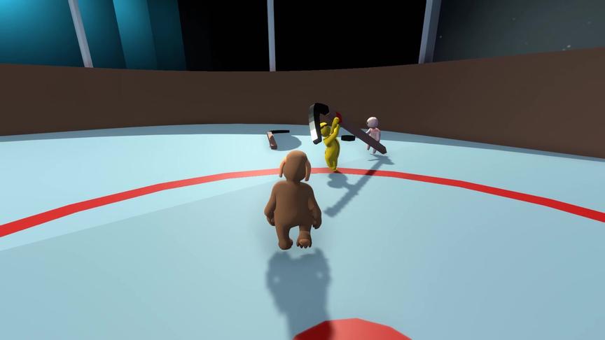 魔哒人类一败涂地：爆笑三人联机 冰球竞赛到底是打球还是打人！