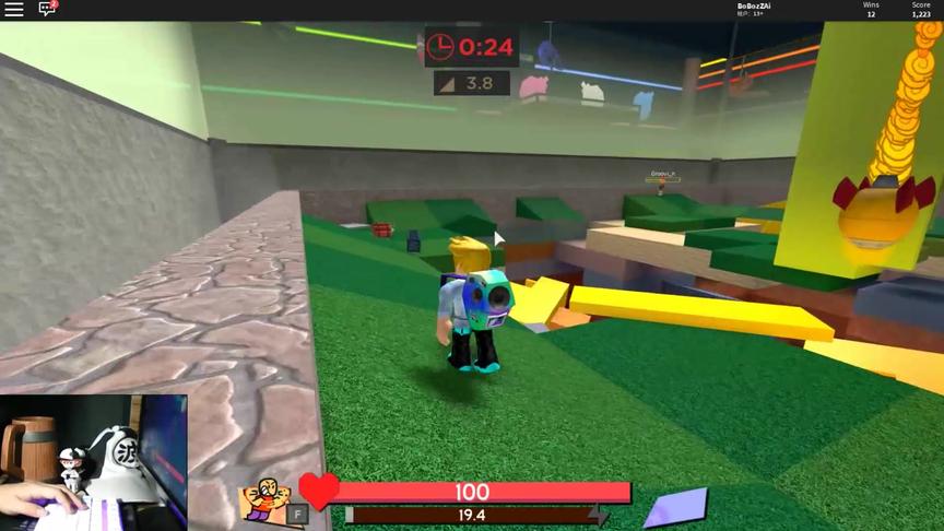 roblox“超级炸弹生存”波波仔解说：无数的炸弹像雨一样落下来！