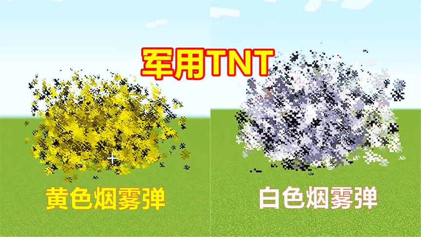 我的世界8个绿色TNT，是特种兵的特殊炸弹，还有各种烟雾弹！