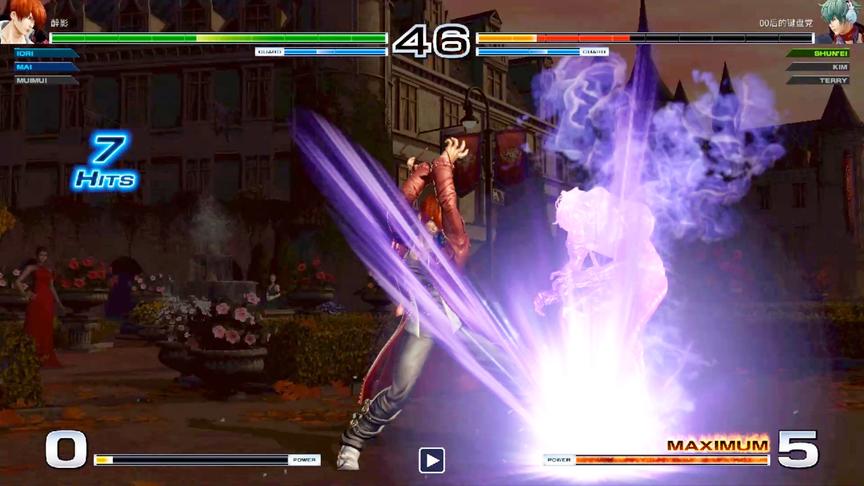 拳皇14：八神百合折接大招八稚女，瞬影被打的已经绝望