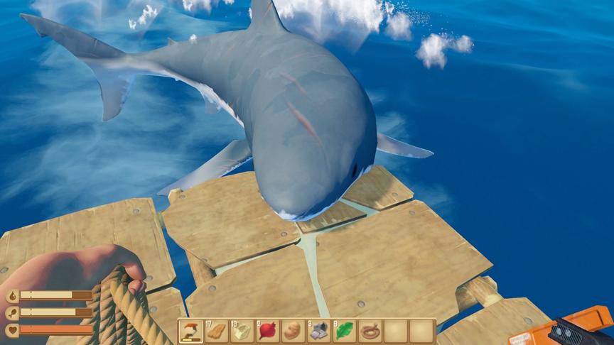 木筏求生01：我被丢进大海喂鲨鱼，然而我自力更生活了下来！