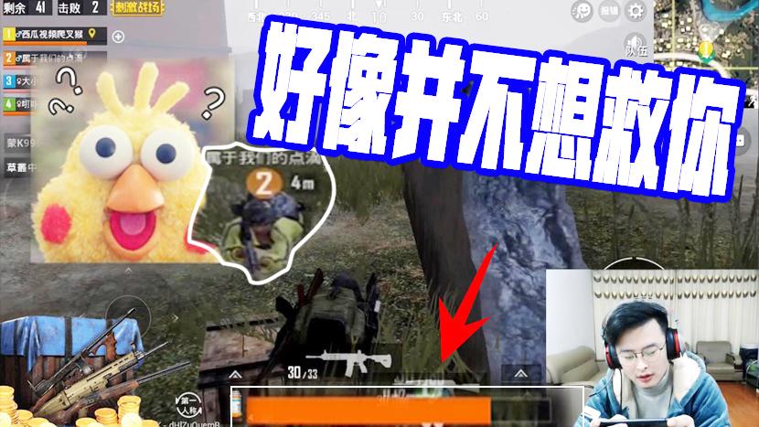 刺激战场：大奇倒下了！但是队友并不想救你甚至想再给你补一枪？