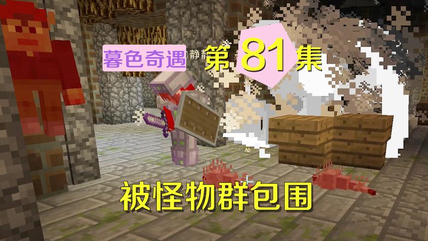 我的世界阿阳暮色奇遇81：突然被成群怪物包围，静静又被地精杀死