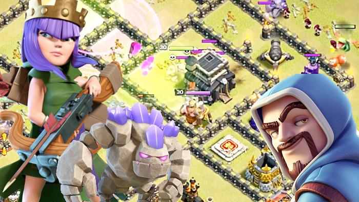 绝佳的石头人火法师搭配组合！《部落冲突》9本部落战3星打法