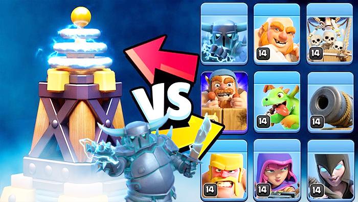 超级特斯拉电磁塔VS所有兵种！《部落冲突》趣味测试