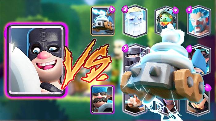 飞斧屠夫VS所有卡牌！《皇室战争》趣味卡牌测试