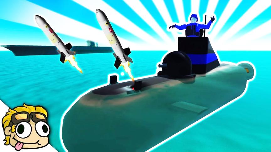 小飞象解说 战地模拟器 潜水艇海底出击! 发射跟踪导弹摧毁飞机!