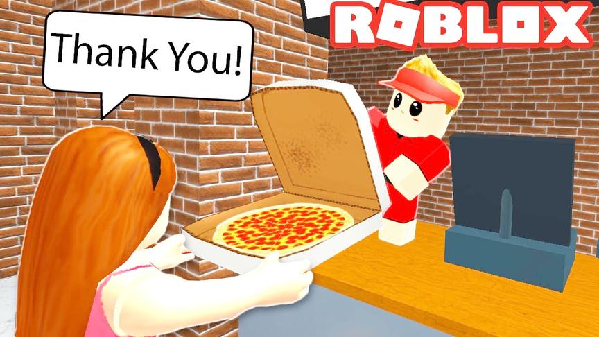 小飞象解说 Roblox模拟人生披萨店打工送外卖 家里居然停水停电？