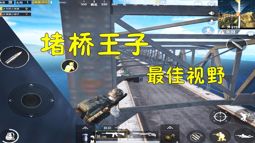 刺激战场：你喜欢堵桥吗？这样堵桥视野广阔，安全系数高
