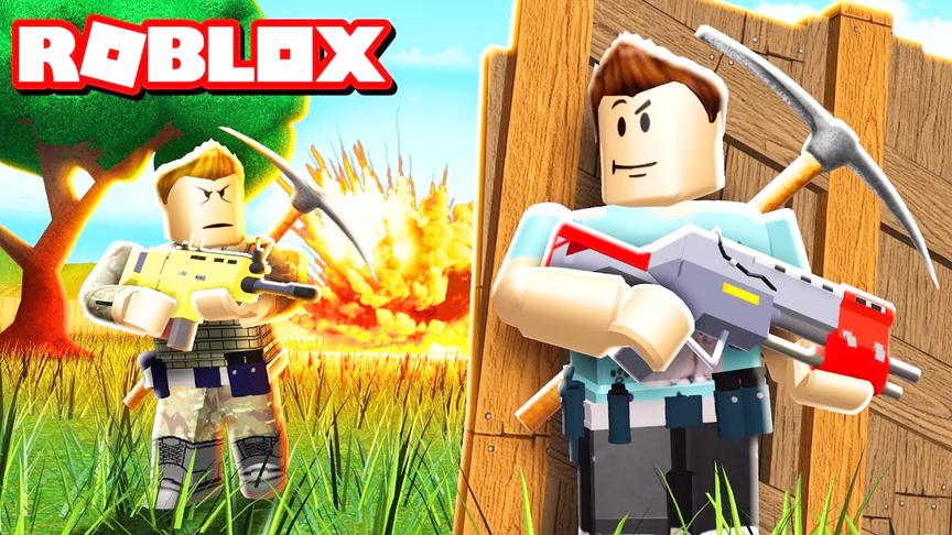 小飞象解说 Roblox绝地求生刺激战场 我的世界一把锄头就够了!
