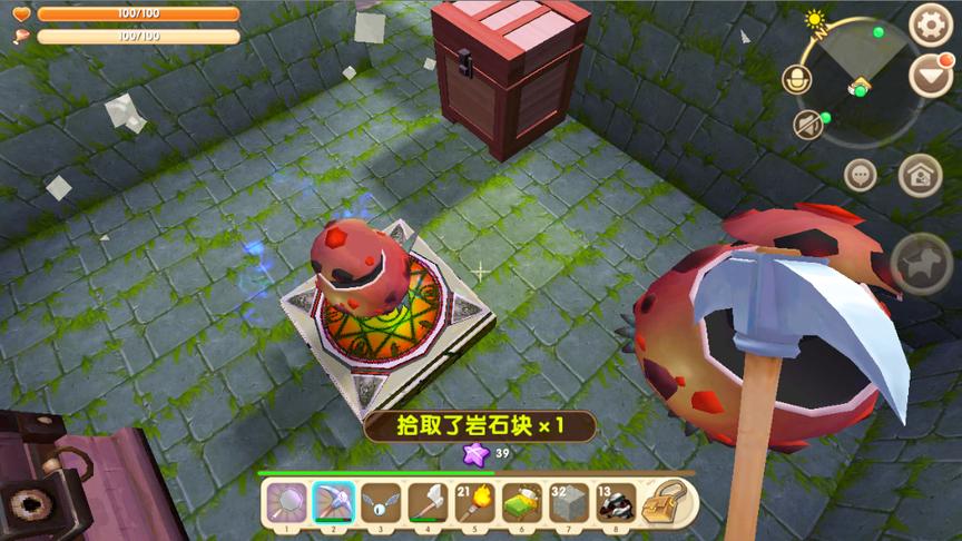 迷你世界高级生存：探险地牢被作者骗了，这个爆爆蛋图腾有点吓人
