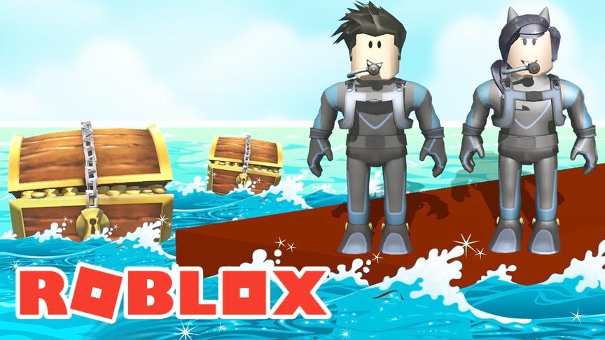 小飞象解说 Roblox潜水寻宝模拟器 神秘海域竟有如此多的宝物？