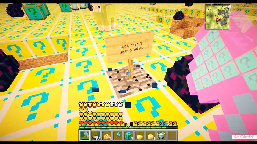 我的世界幸运方块大陆ep13，怎么就开不到煤炭呢？