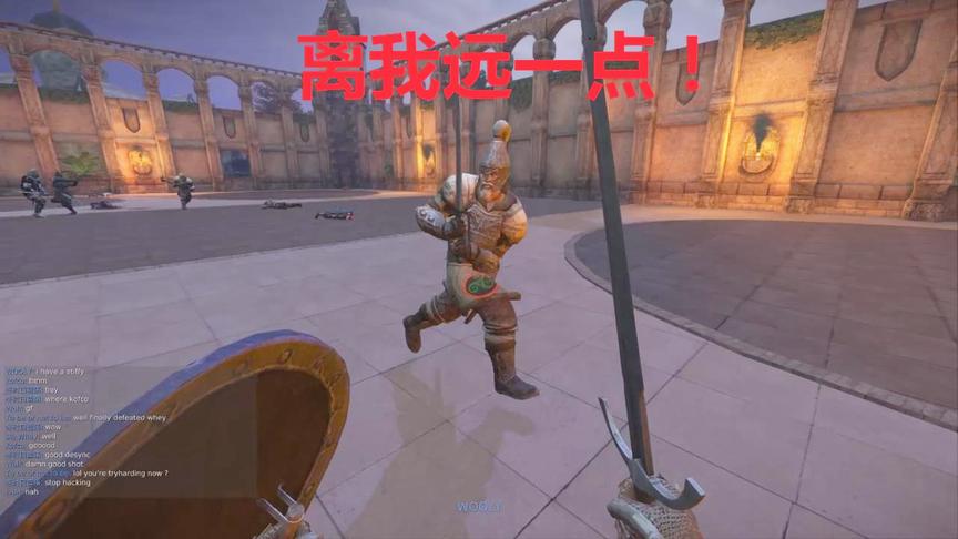 小林热游解说：在决斗场决斗之前先跪拜这是一种信仰