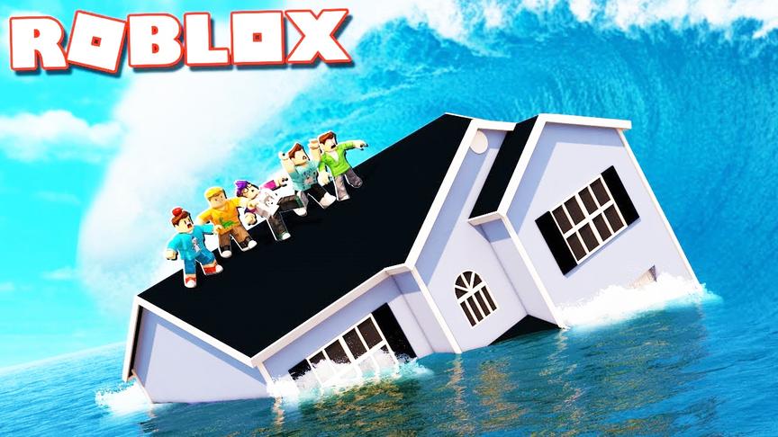 小飞象解说 Roblox洪水逃生 涨潮啦救命啊！水底惊魂千万别停下！