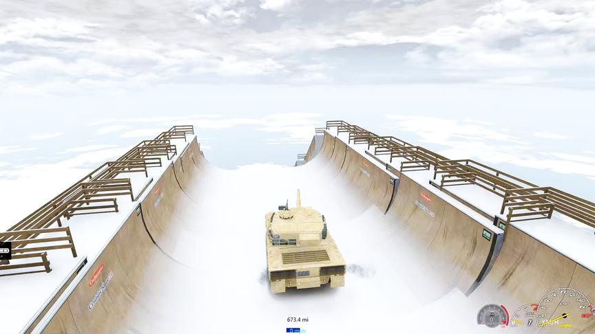 小林热游解说：开着坦克从最高的云梯摔下来结果会怎样